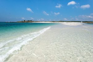 Strand auf der Île Saint-Nicolas